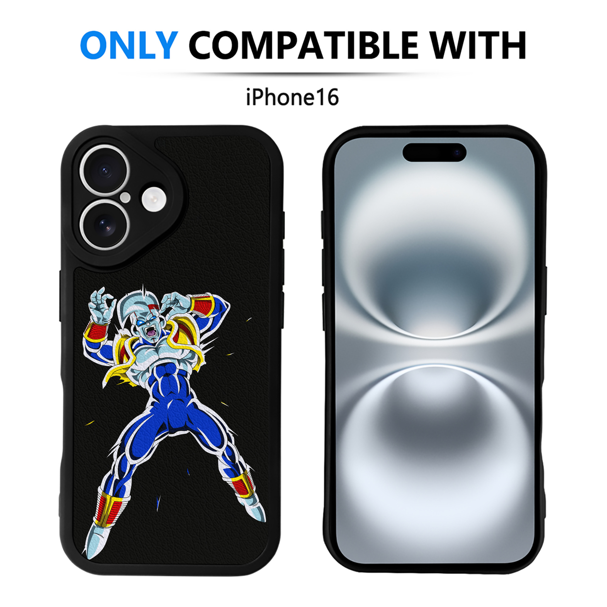 （画像用） ドラゴンボール DRAGON BALL 【iPhone 16シリーズ対応】シリコンスマホケース（レザー調） 材質：シリコン